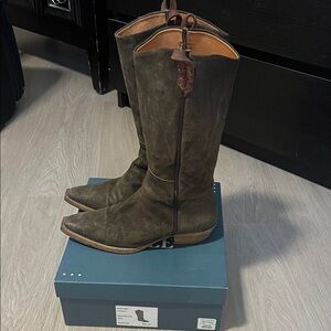 Free People Montage Tall Boots Chocolate color